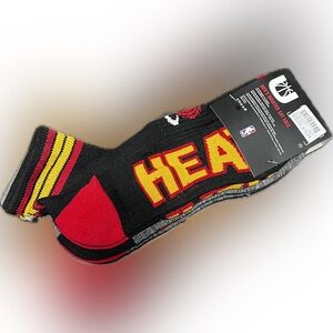 Miami Heat NBA Men’s Quarter Cut Socks 3 Pairs